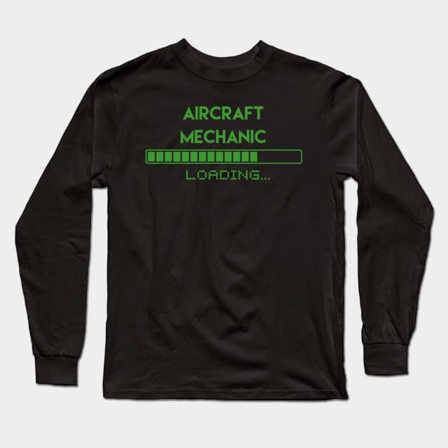 Aircraft Mechanic Loading Long Sleeve T-Shirt by Grove Designs